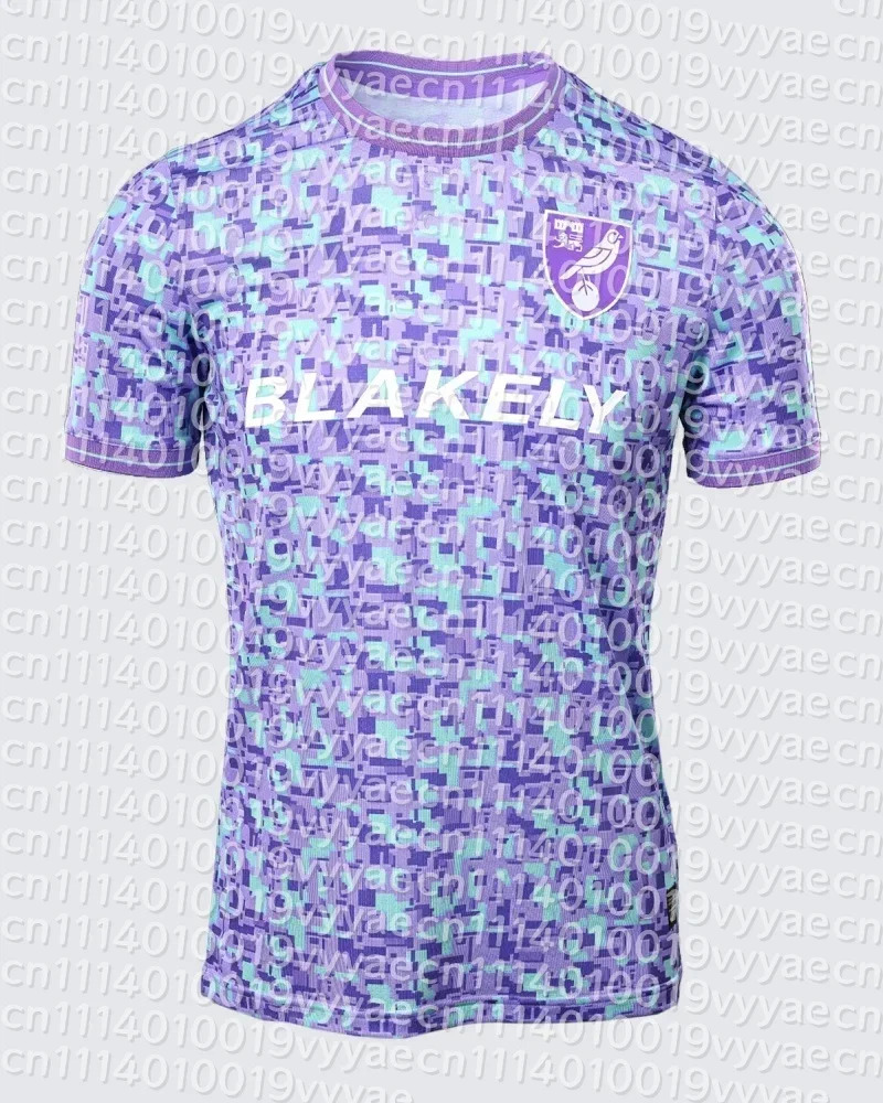 26-27 Norwich City Style Familien-Outfits, Fußballtrikot, Sommer-Freizeit-Kurzarm-Fußball-T-Shirt, Herren-, Damen- und Kinderkleidung – Detail 1