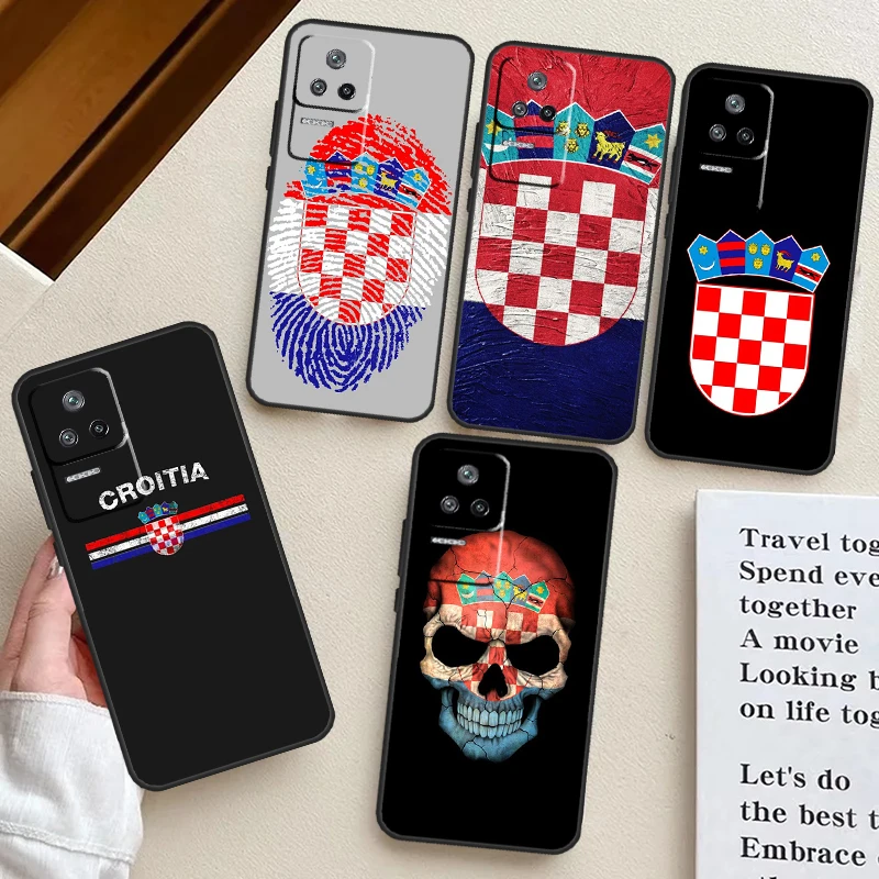 Croatia flag Case For POCO X6 Pro X3 X5 F5 M6 Pro F3 M5s Cover For Xiaomi 13T Pro 14 11T 12T 12 13 Lite