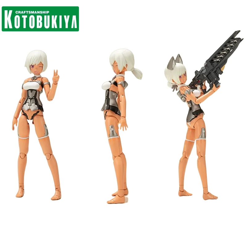 

KOTOBUKIYA Original FRAME ARMS GIRL Anime Figure FG141 LAETITIA Silver Ver. Action Figure Toys for Kids Gift Collectible Model