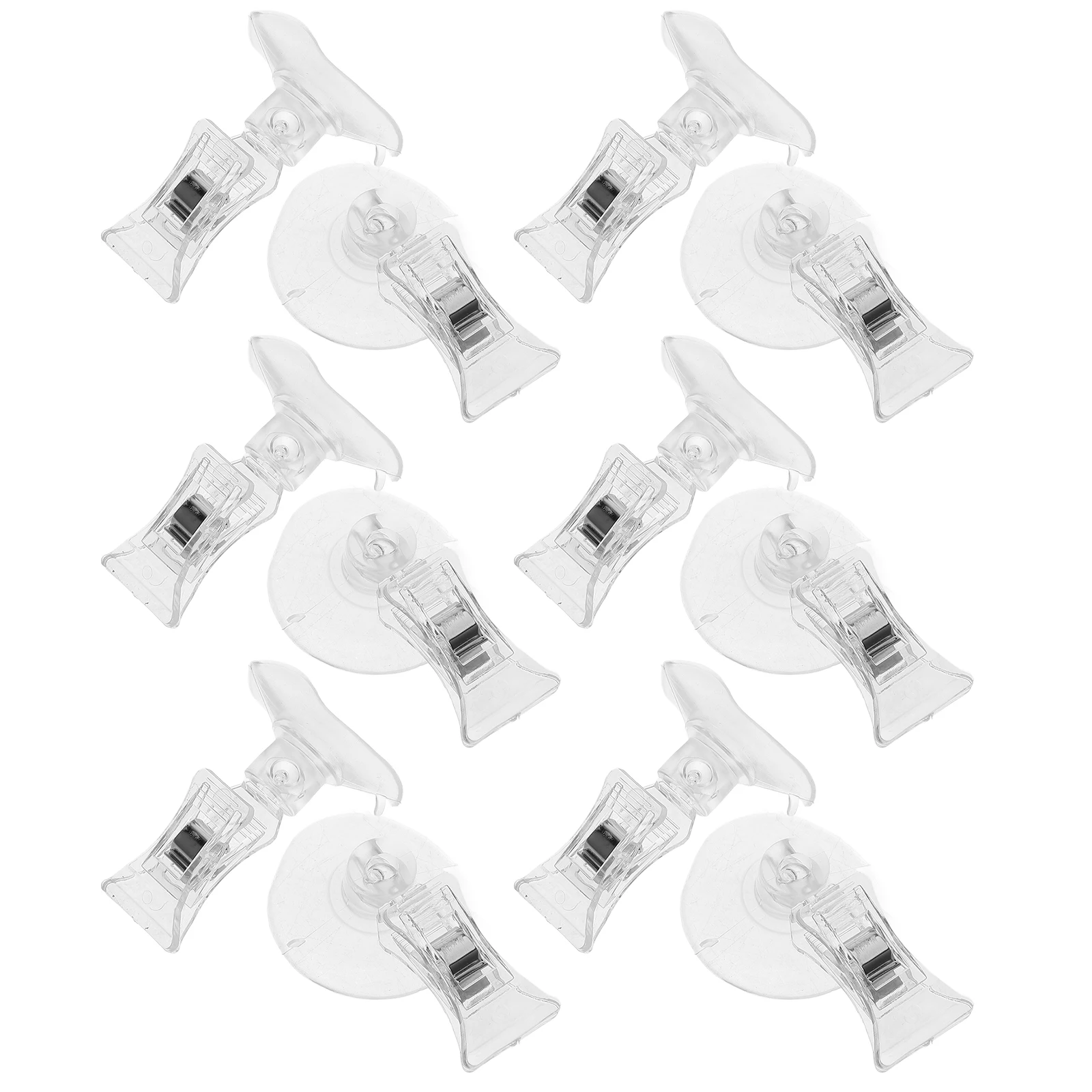 10 Pcs Swing Label Holder Office Clips Large Plastic Suction Cup Clear Sign Merchandise Display