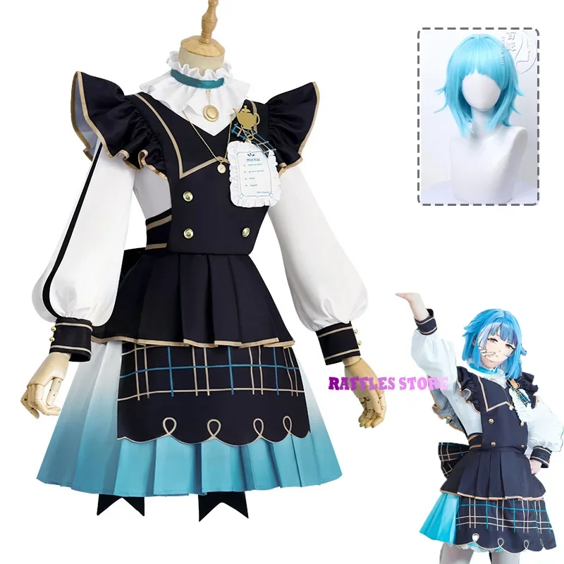 Ensemble Stars es2 Shino Hajime ​Cosplay Costume Wig Stage Uniforms Sweet Girl Lolita Maid Dress Outfits Halloween Carnival Suit