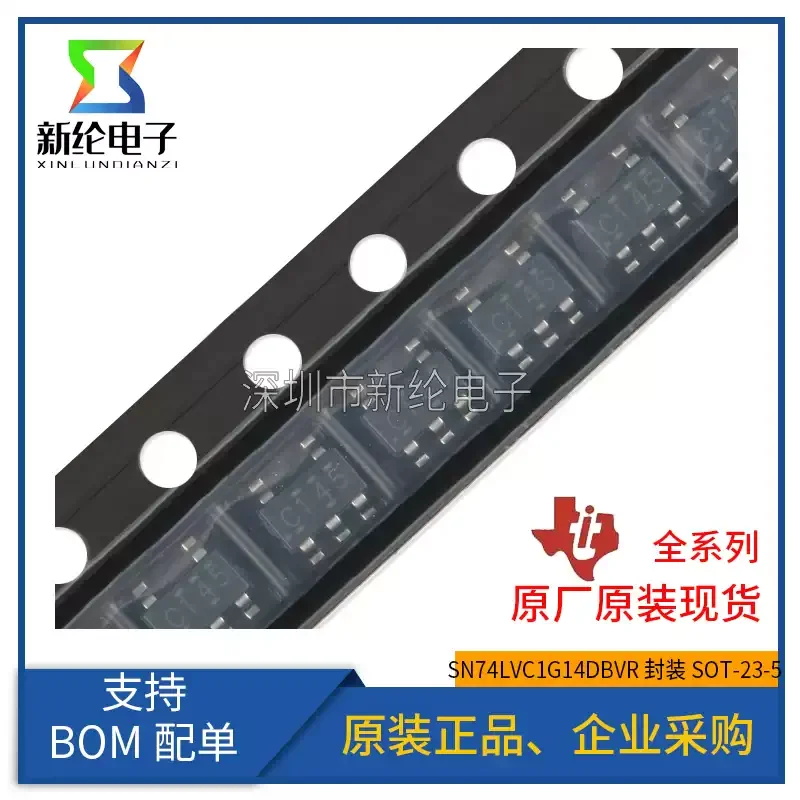 10-100pcs SN74LVC1G14DBVR SOT-23-5 silk screen C14 * single channel Schmitt trigger inverter chip IC