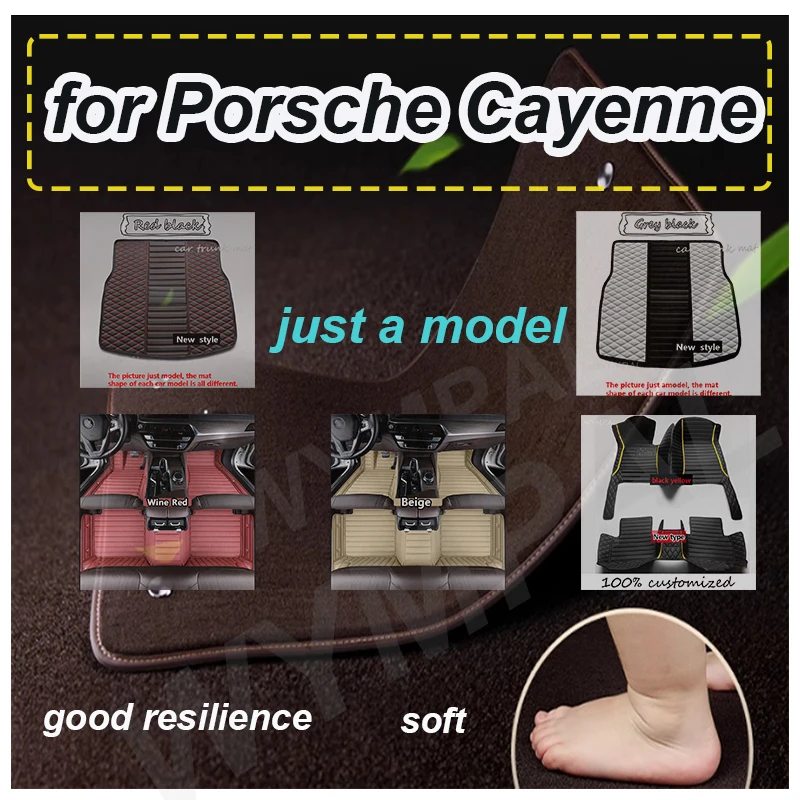 

LUXURY Car floor mats for Porsche for Cayenne(High match)2006 2007 2008 2009 2010 Custom auto foot Pads