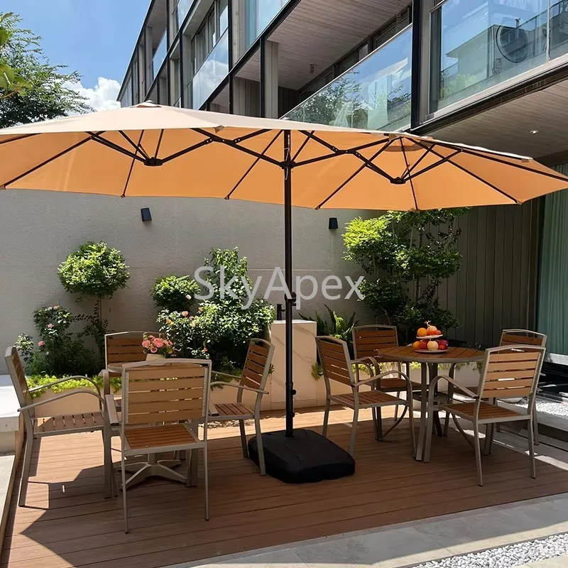 Large  Modern Waterproof  Windproof Outdoor  Sun Umbrella - Premium Furniture for Courtyard Garden Villa Roof  Terrace Penthouse