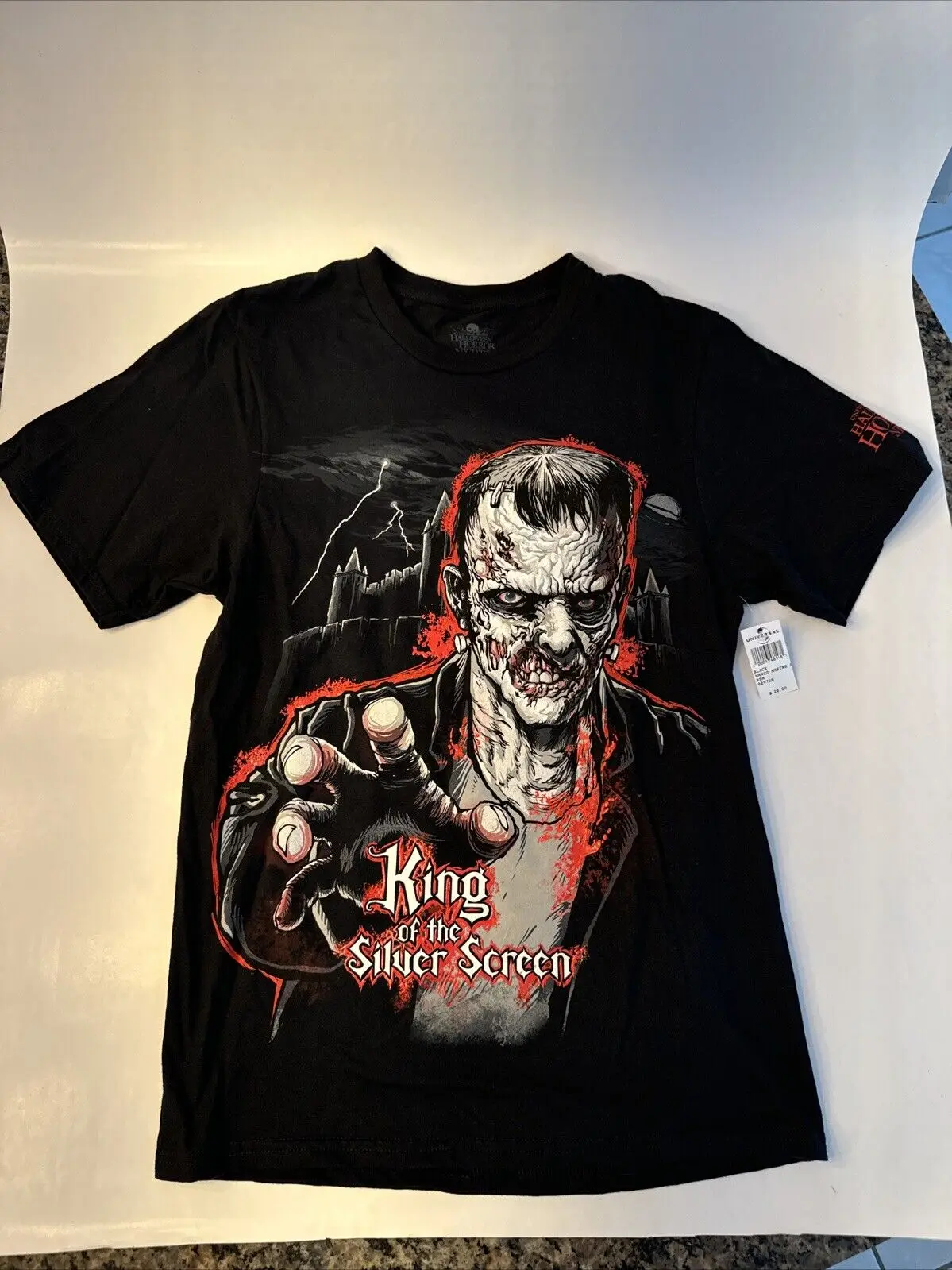 

Universal Halloween Horror Nights King Of The Silver Screen Shirt Size Small