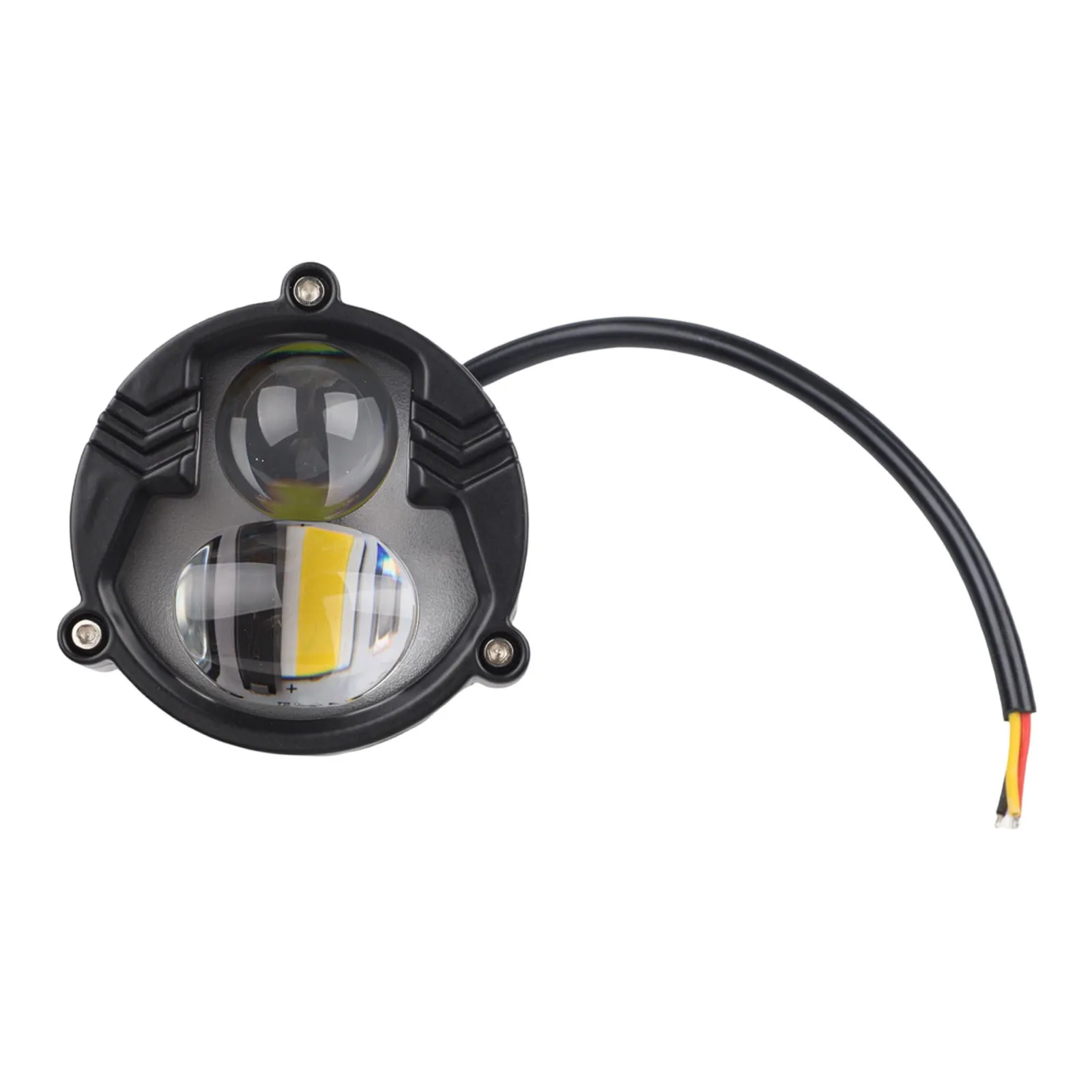 Automobile LED Dual-color Headlight Automobile Headlight Work Light 10-60V Voltage 3-inch Size Mixed Light Mode
