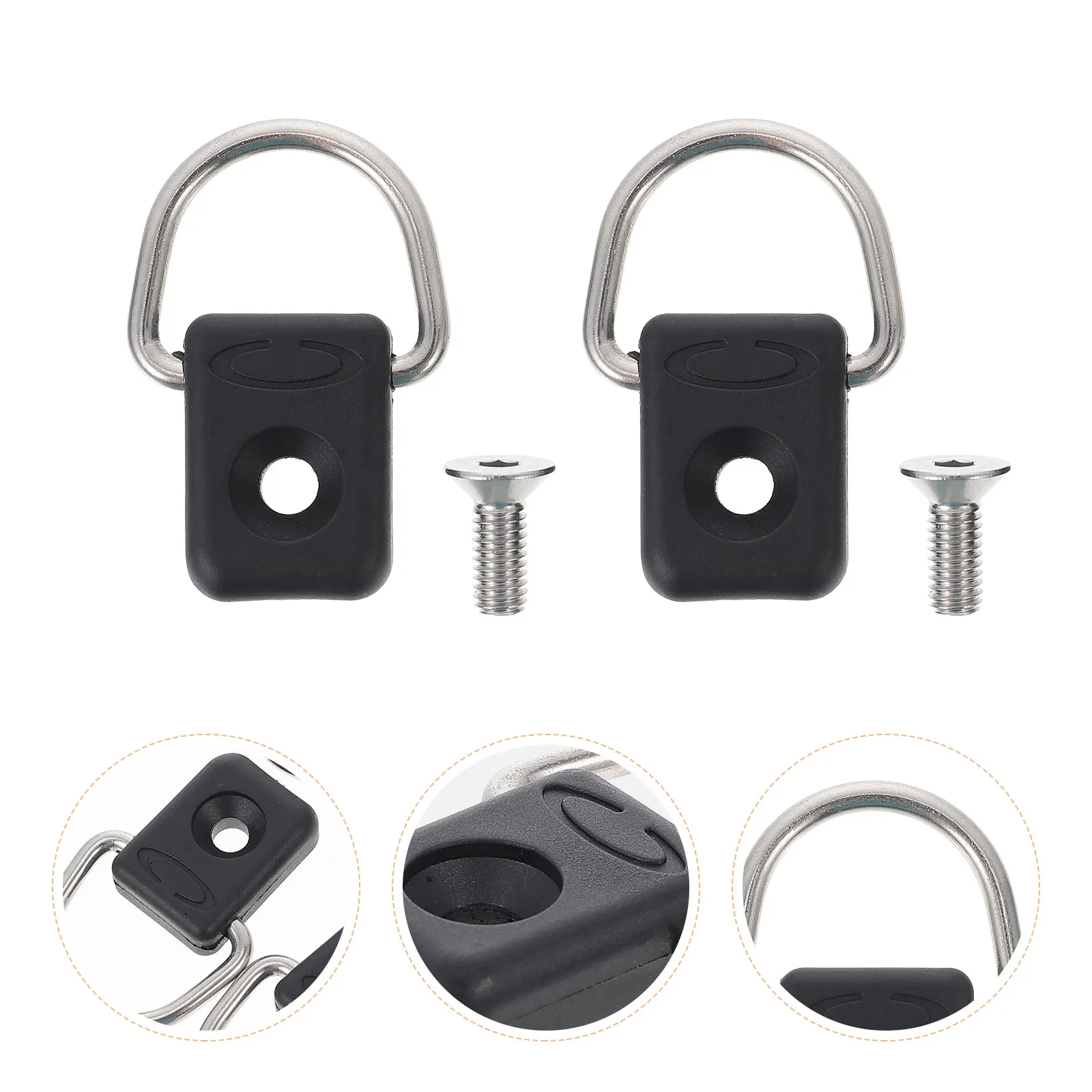

D-ring Buckle Elastic Rope Kayak Accessory Kit Bungee Cord Rings Tie down Accessories Fishing Boat