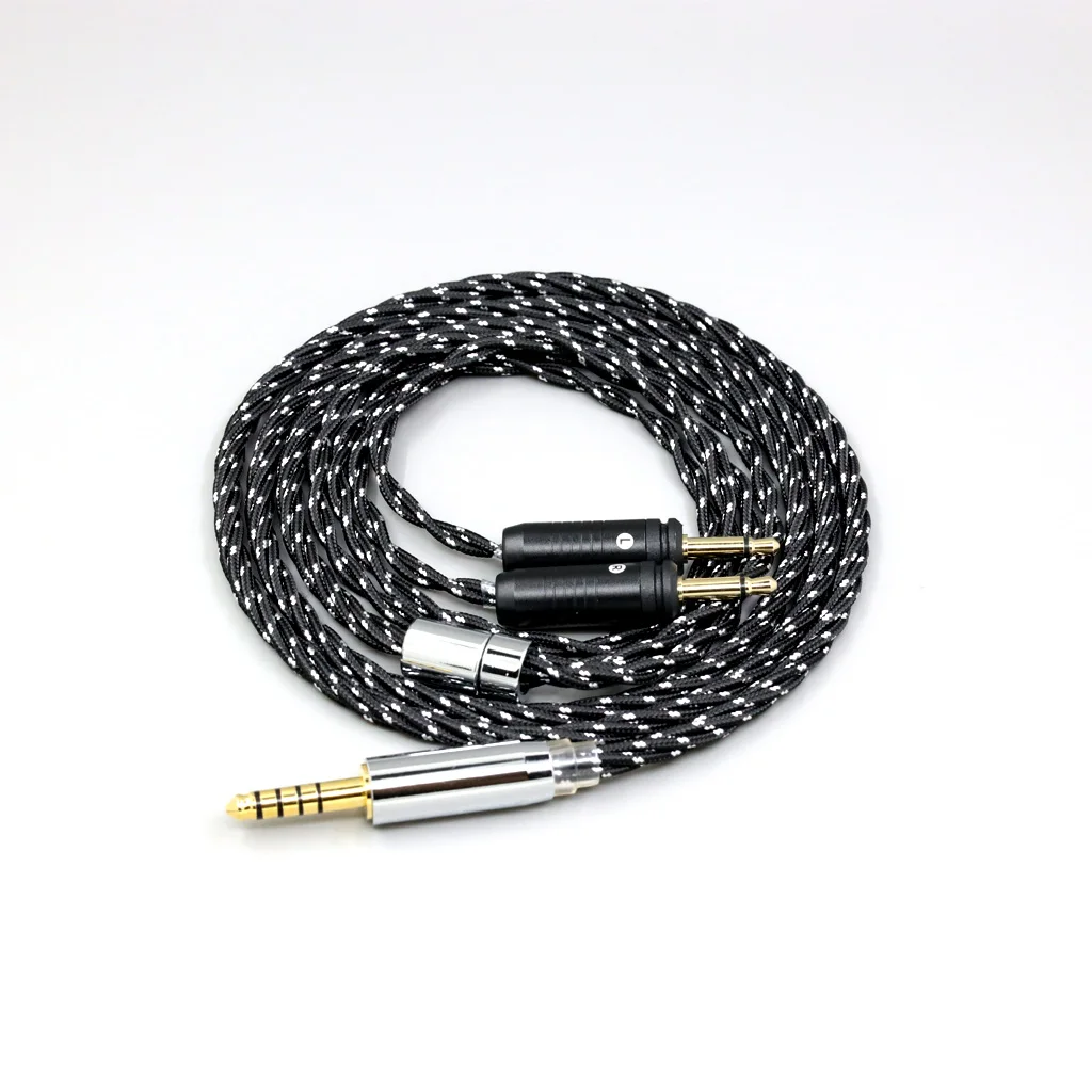 OCC Mixed OFC Twisting Nylon Earphone Cable For Focal Clear Elear Elex Elegia Stellia Celestee radiance Headphone LN008707