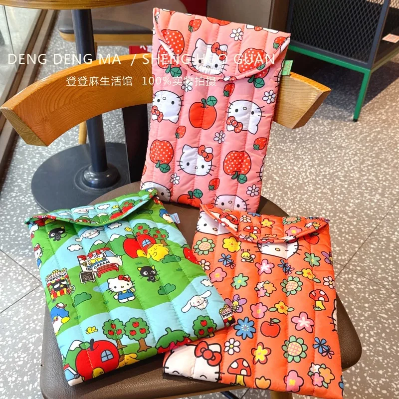 

Baggu Co-branded Sanrios Ins Cartoon Hellokittys 13-inch Computer Tablet Inner Lid Bag 11-inch Portable Tablet Protective Cover