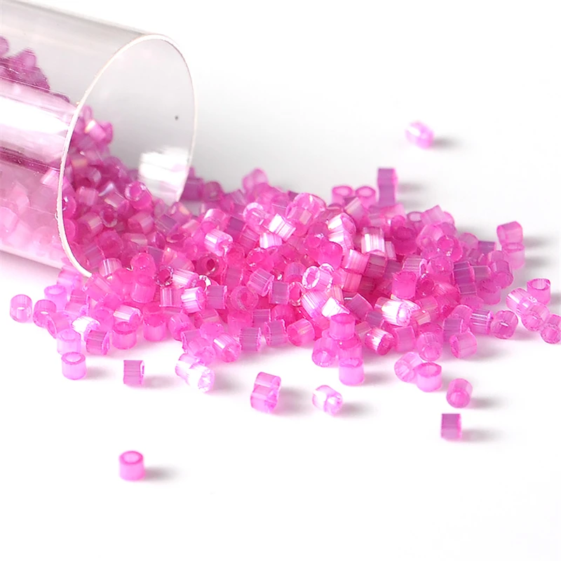NONE 2000 teile/los 10g 1,6mm Japan Miyuki Delica Perlen Seide Farbe Glas Rocailles Für Handarbeiten Stickerei DIY schmuck Machen 4