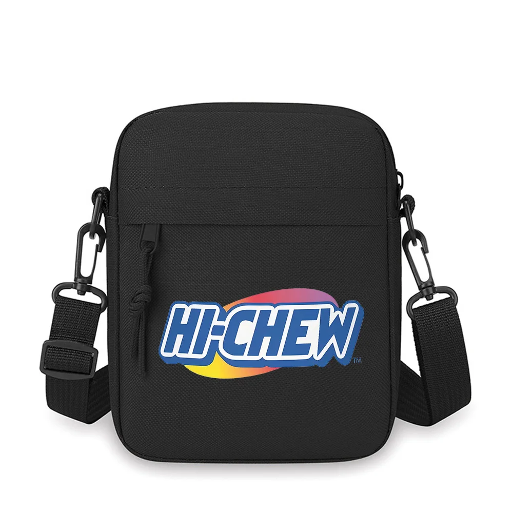 

HI-CHEW candy logo design Men Crossbody Bag Single Shoulder Women Cartoon Anime Film Printing Design Unisex