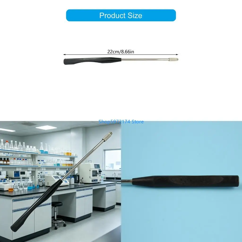 Y3NB Laboratory Inoculation Black Full Coppers Chrome Plated With Plastic Handle For Microbiology Experiments