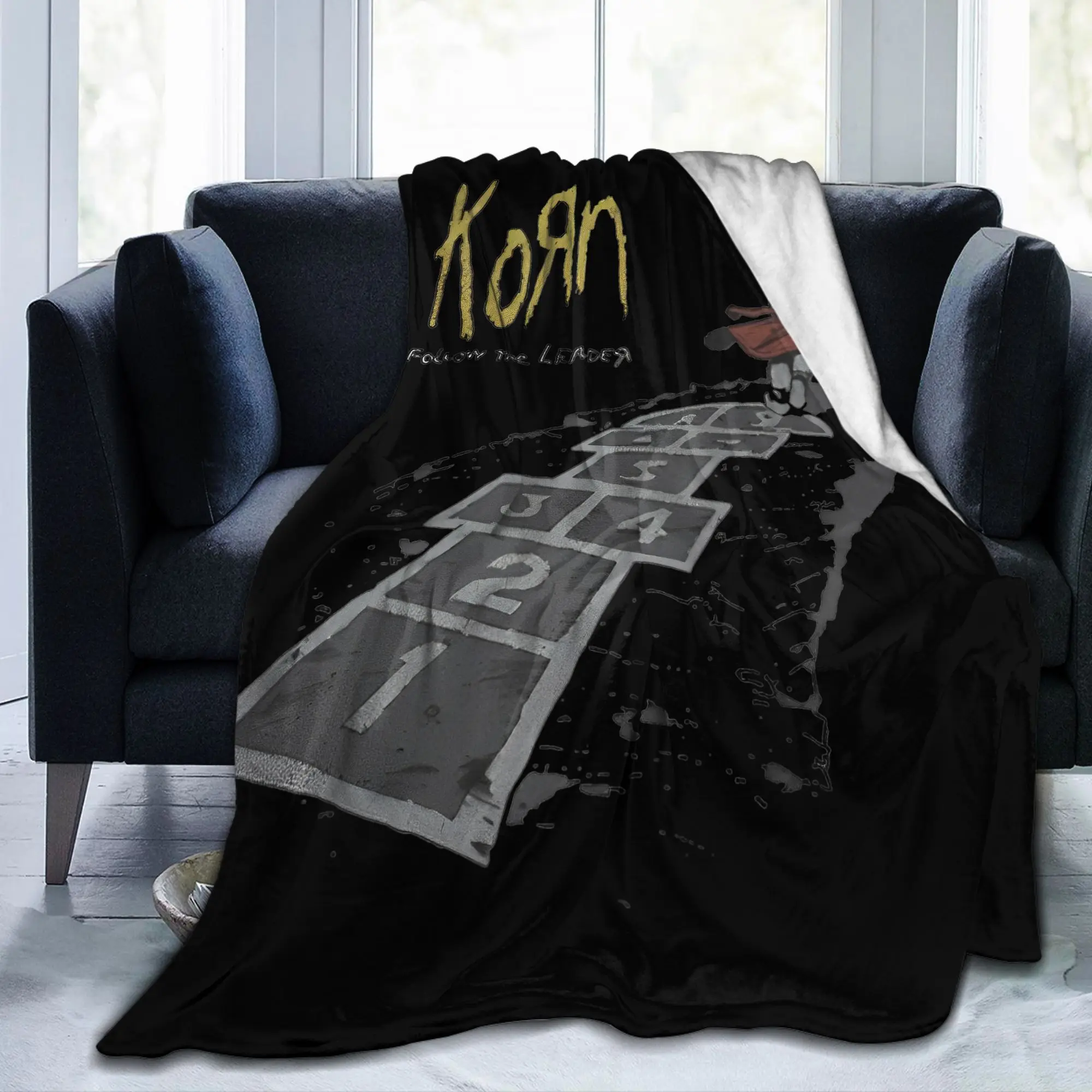 موسيقى الروك كورن بطانية الفرقة المعادن الثقيلة هارد روك كورن أغنية غامض رهيبة لينة رمي بطانية للمفرش النسيج ديكور الأريكة #2