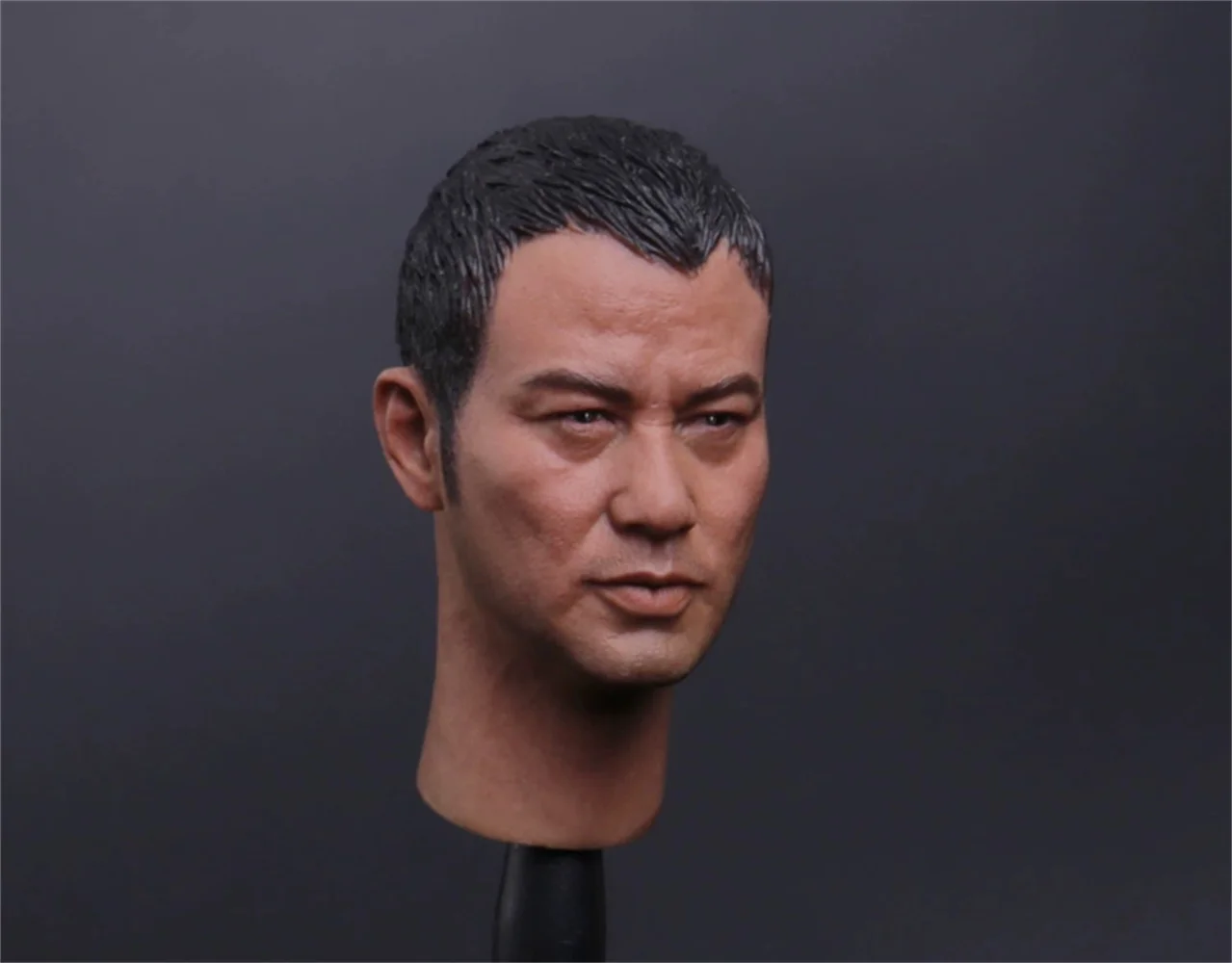 Simon Yam   Tat-wah Male Head Carving   Star  Toys Singer Actor Soldier Doll  Model 1/6 Scale Collection Action Figure Body