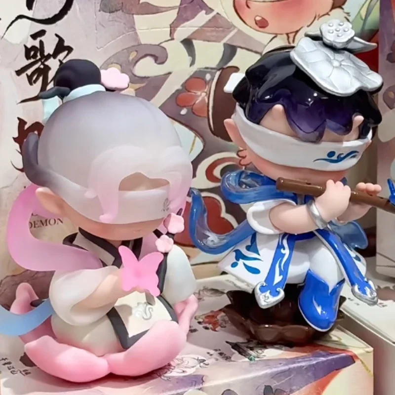 Lodii The Song of Mountains และ Rivers Series กล่องตาบอดน่ารักอะนิเมะตุ๊กตา Mystery Box Surprise กระเป๋ารวบรวม Desktop Decor ของเล่นของขวัญ