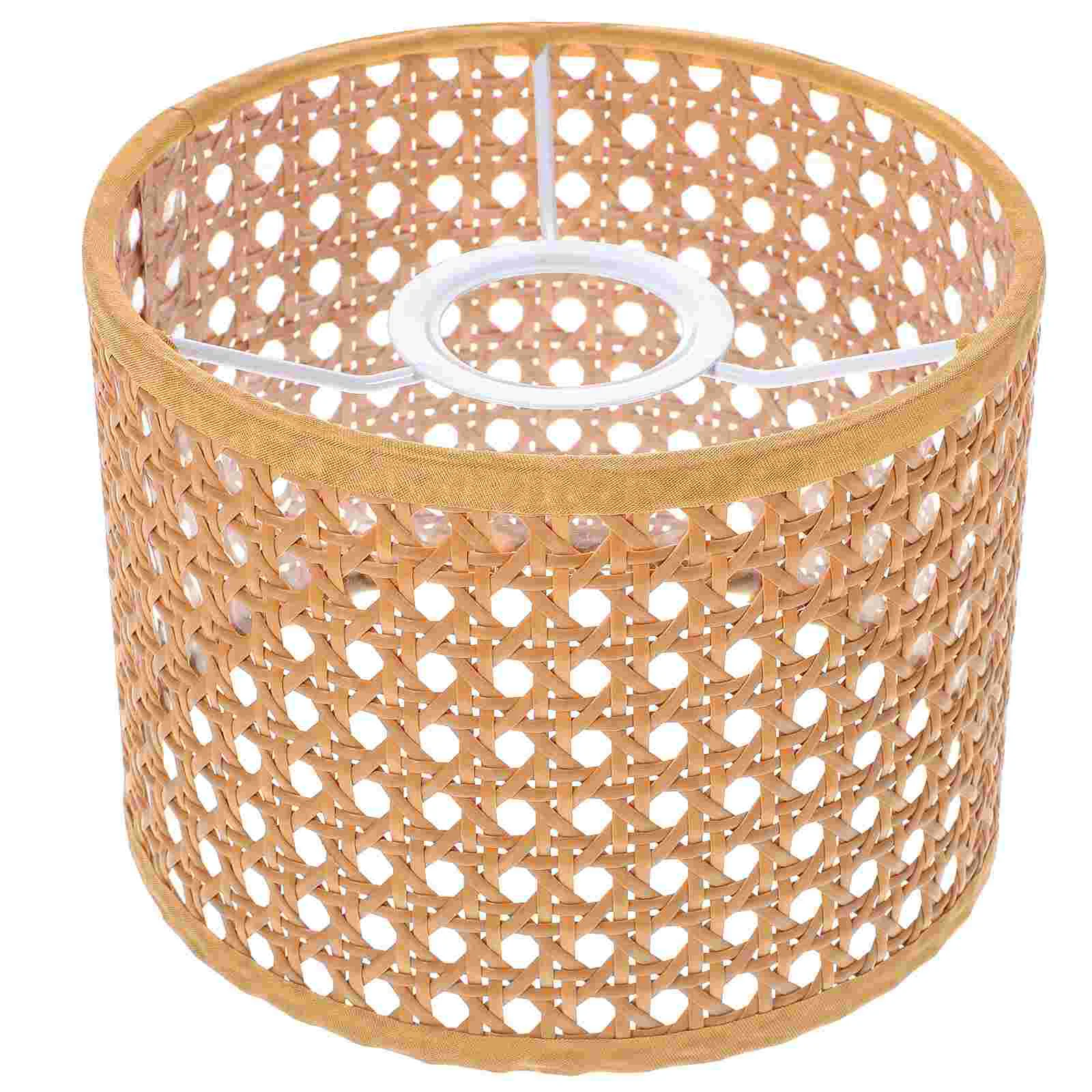 Clip Basket Lamp Shade Rattan Lampshade Pendant Lights Lantern Creative Bulbs