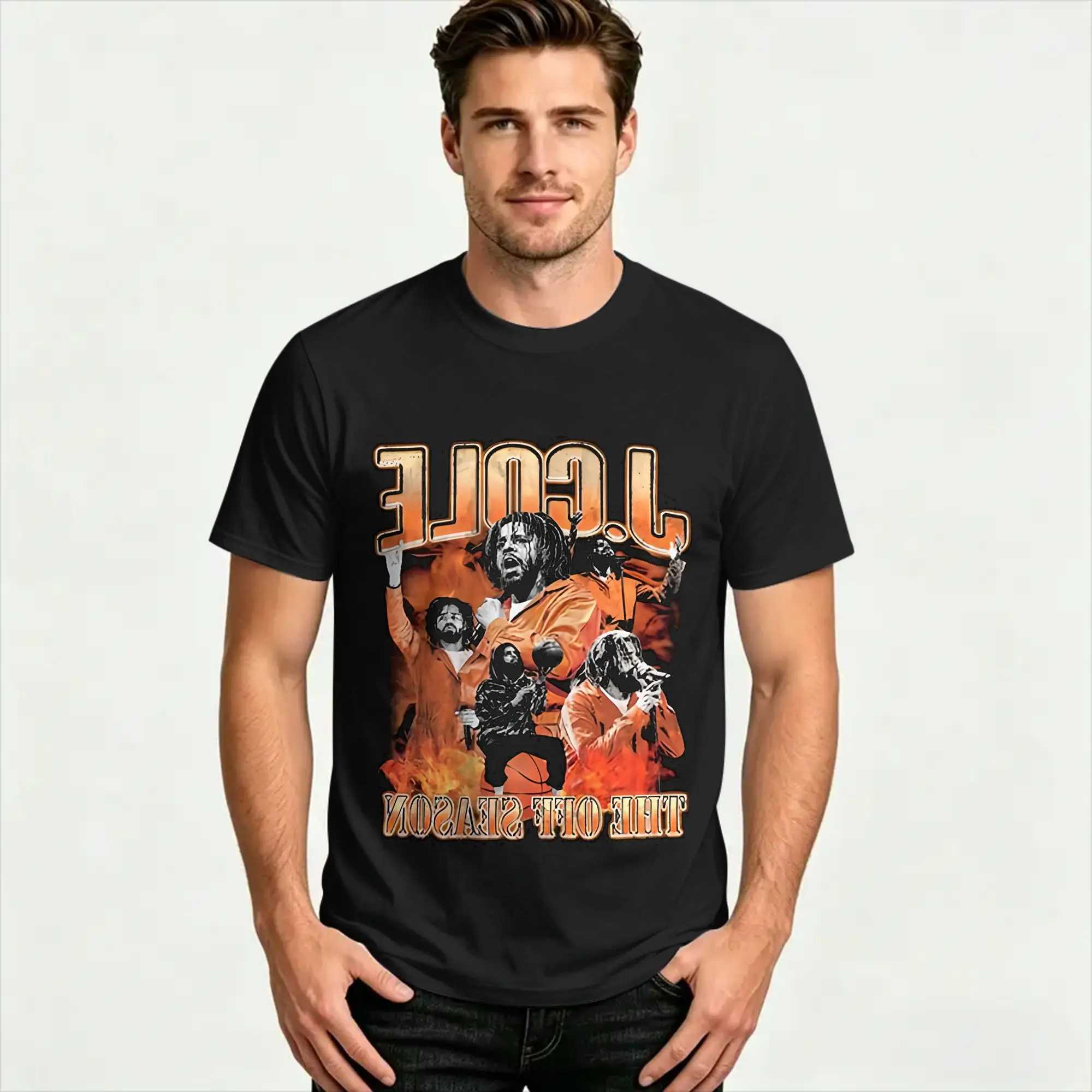 J. Cole The Off-Season T-Shirt Summer  Vintage T-Shirts 100 Cotton Fashion Tshirt For Man Casual Tees