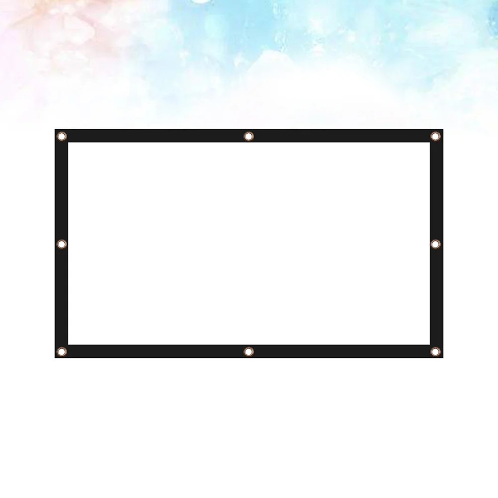 

1pc Projection Screen 100 Inch 16:9 Portable High-End Fiber White Display For Business Education Gaming
