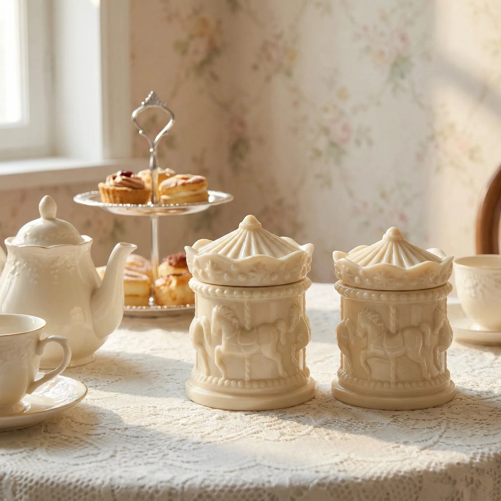 Miniature Mini Storage Box Coffee Storage Dollhouse Accessories Home Decorations Shooting Props Small Accessory