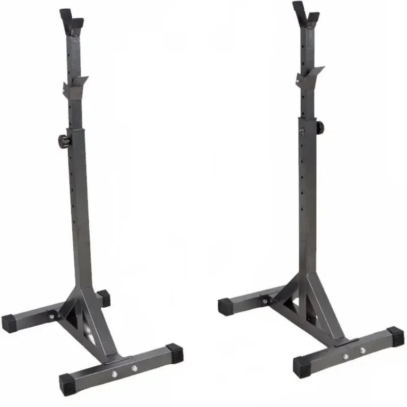 Adjustable Height Barbell Semi-Frame Indoor Fitness Equipment Steel Barbell Stand Weight Lifting Split Barbell Squat Rack Stand