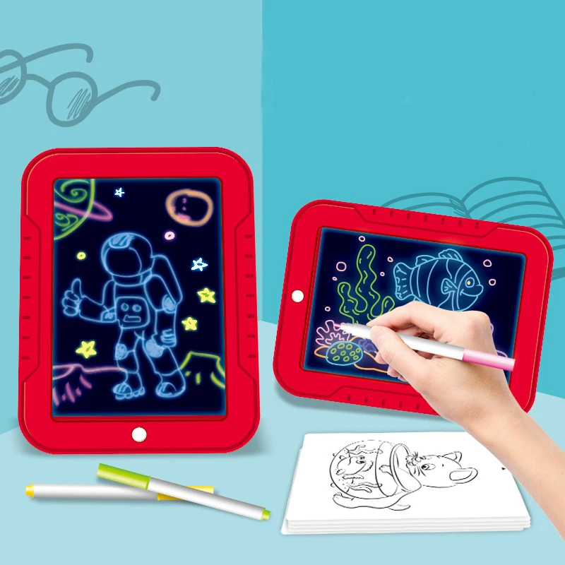 Magicpad Kids tavolo da disegno luminoso schermo a LED cartoni animati intelligenti scrittura pittura copia tavoletta giocattoli educativi per