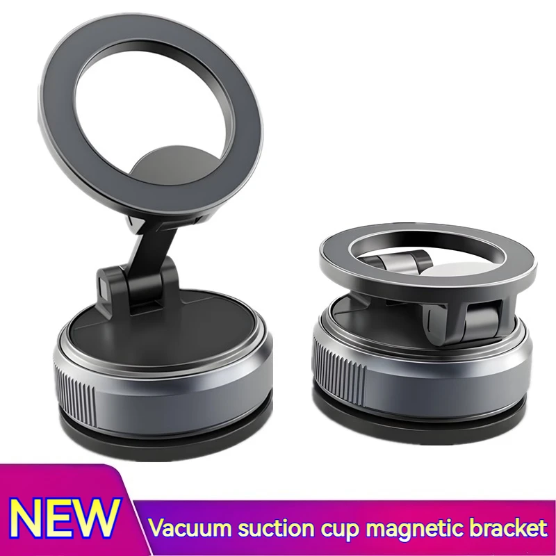 

NEW Vacuum Suction Magnetic Car Phone Mount Folding & 360 Rotating Holder for Kitchen/Bath/Glass/Gym Universal Fits Smartphone