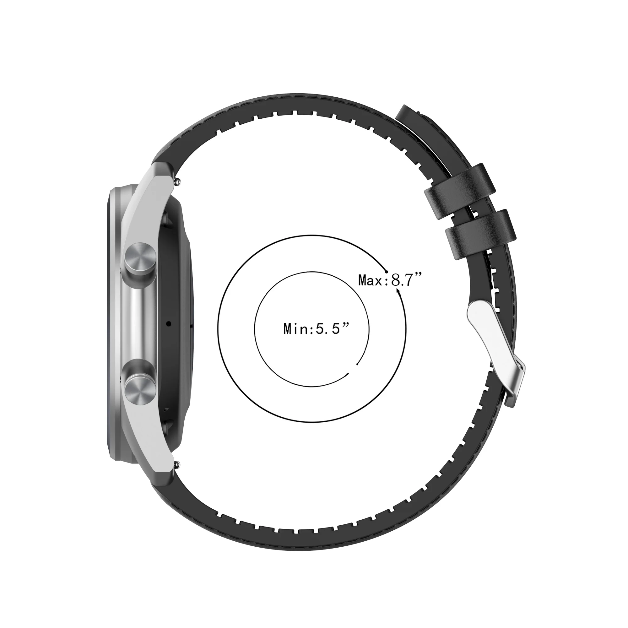 สายซิลิโคนหนังสําหรับ Samsung Galaxy Watch 3 Watch3 45 มม.41 มม.เกียร์ S3/Active 2/Galaxy 46 มม.สร้อยข้อมือเข็มขัด