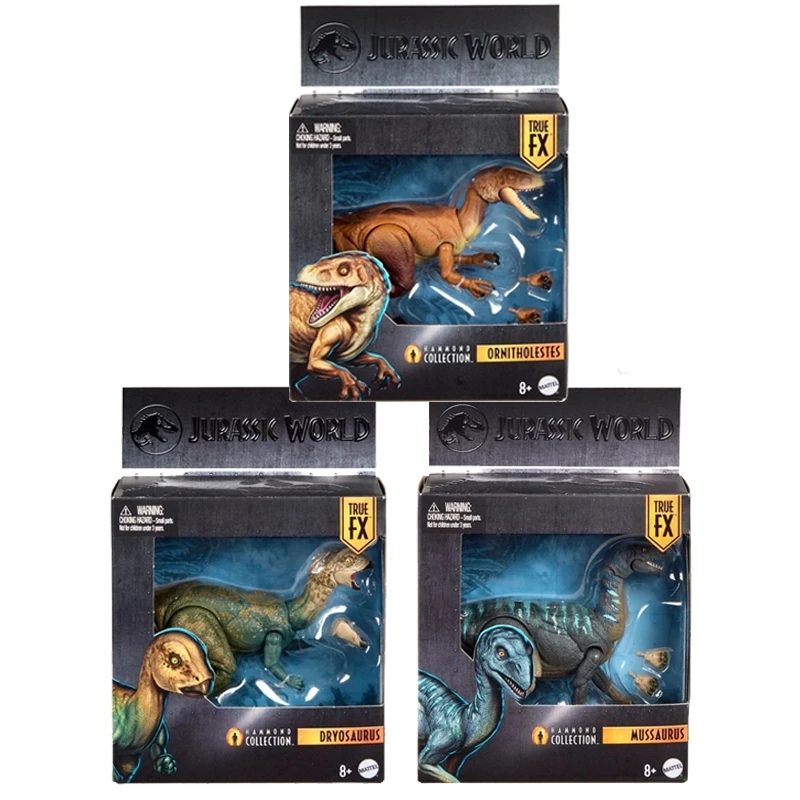 Mattel Мир Юрского периода динозавр фигурку Hammond коллекция Mussaurus Ornitholestes сухозавр аниме животное сустав подарок