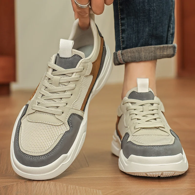 

Men's Summer Breathable Retro Casual Sports oes Lightweight Soft Bot Work oes Trendy Me Upaded Version Flat