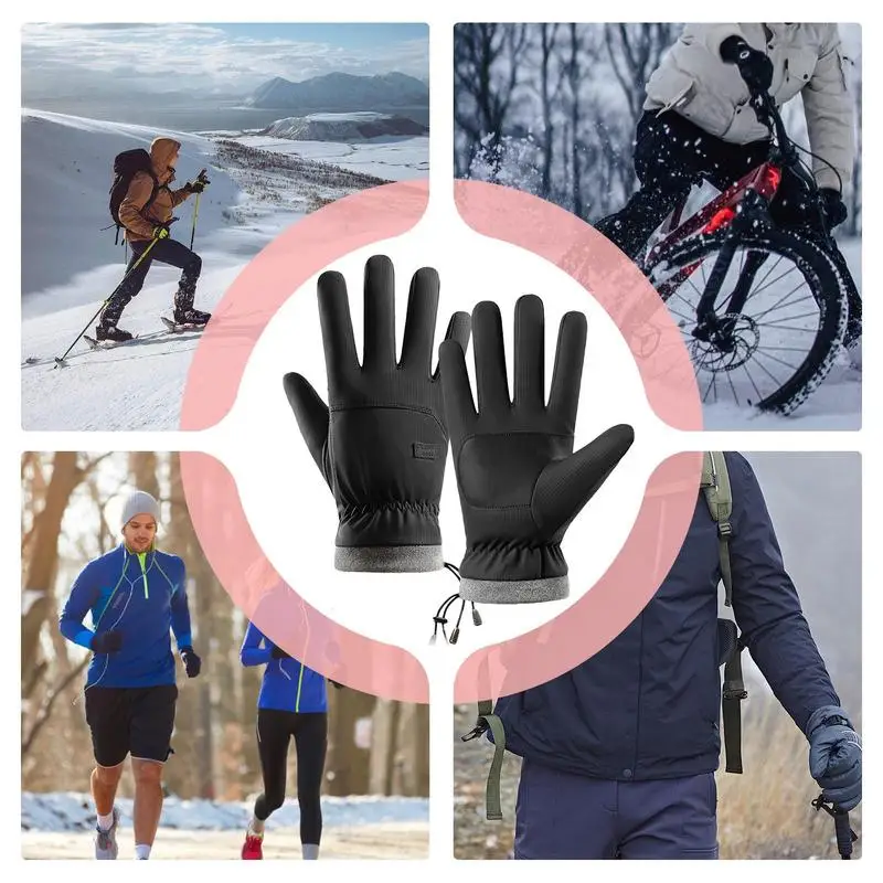 Winter Warm Gloves Men Women Ski Gloves Ultralight Waterproof outdoor Snowboard Gloves Motorcycle Riding Snow Windproof Gloves