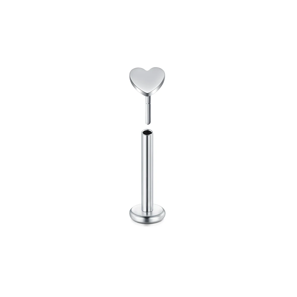 1 Stück Lippenpiercing Körperschmuck Plug-in Lippenbolzen für Frauen Trendige Ohrstulpe Edelstahl Stern Mond Lippen Ohrstecker Ohrstecker
