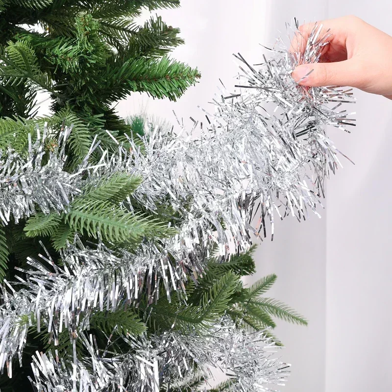 1.5-30 متر عيد الميلاد الشريط جارلاند قصب احباط بهرج بريق معدني شجرة عيد الميلاد التفاف أشرطة الحلي DIY بها بنفسك السنة الجديدة ديكور الحفلات #5