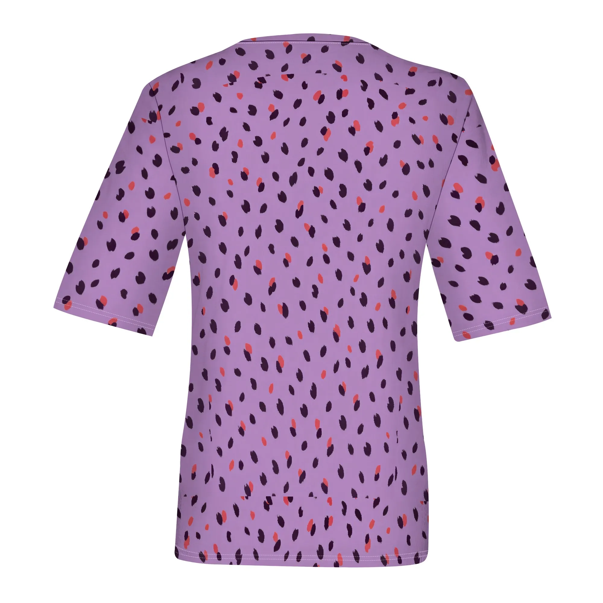 Ladies Tops and Blouse 1/2 Sleeve Summer Shirts Solid Color Basic Tops Casual Tee Shirts Loose Fitted Tunic Tops