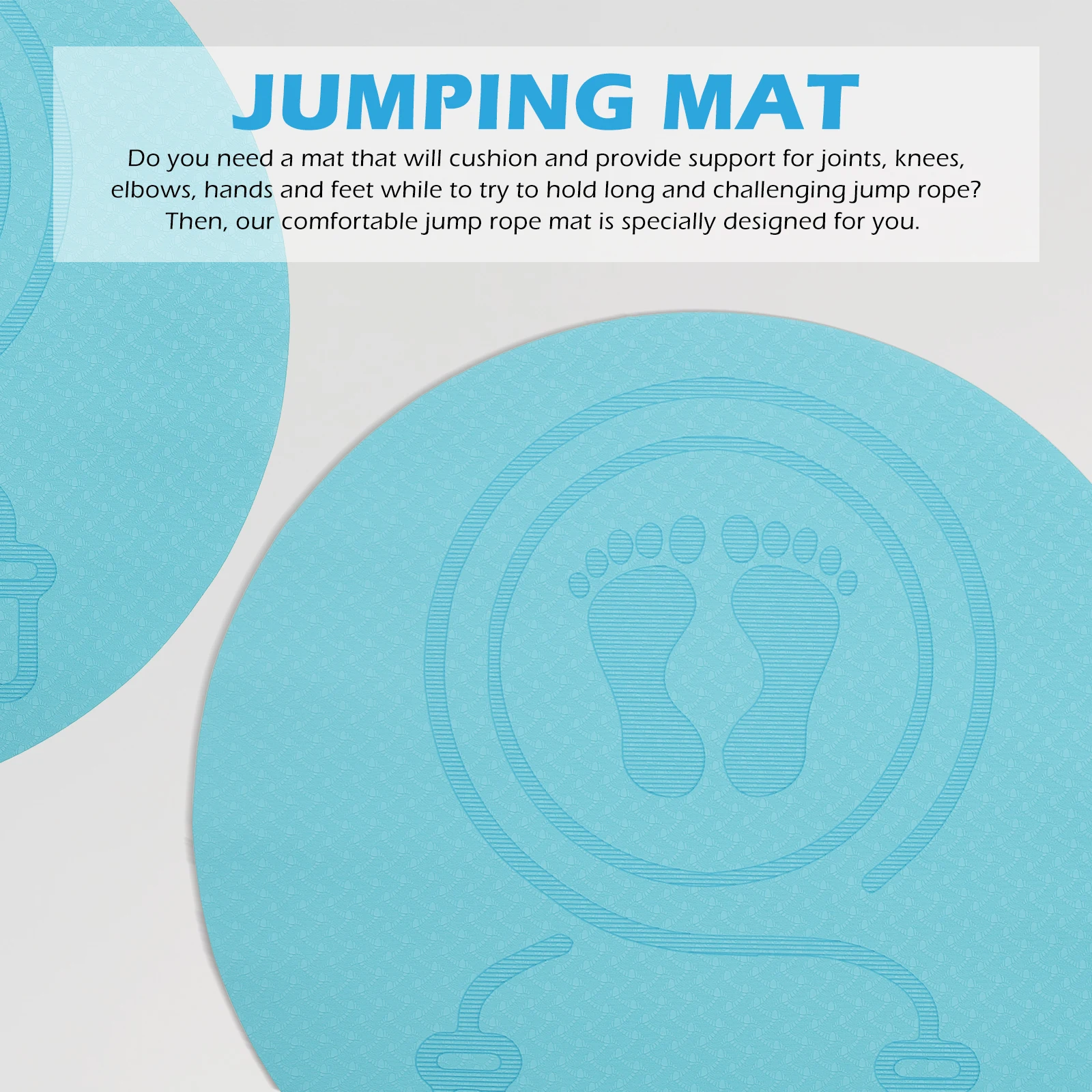 1 قطعة المضادة للانزلاق الانتقال حبل حصيرة قسط Tpe عازلة للصوت اللياقة البدنية وسادة الأرضية لليوجا بيلاتيس داخلي ممارسة للصدمات تجريب حصيرة