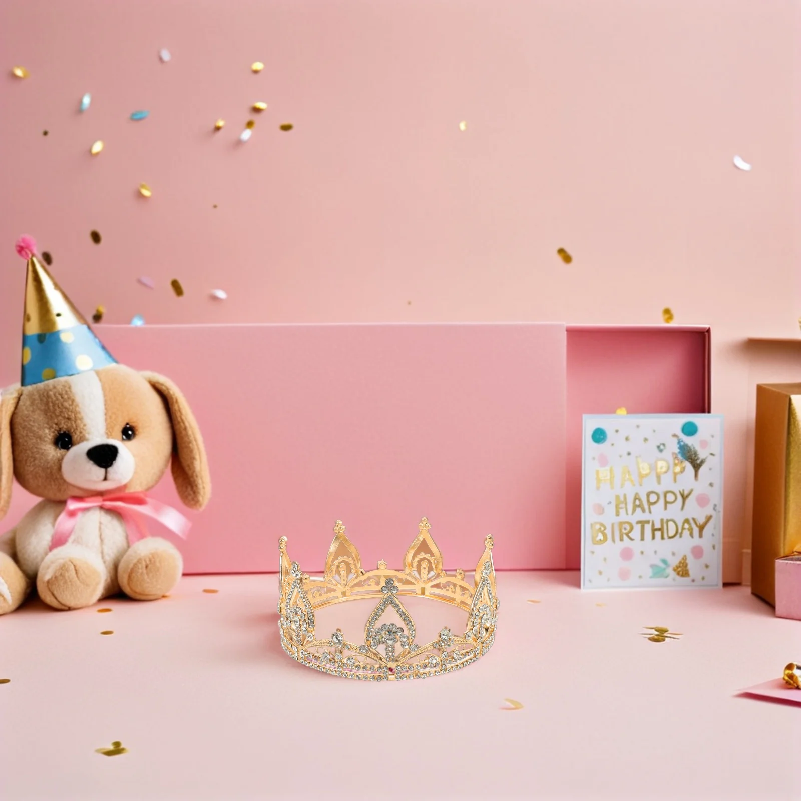 

Queen Tiaras For Women Wedding Bridal Rhinestone Headband Bride Hair Jewelry Party Masquerade Event