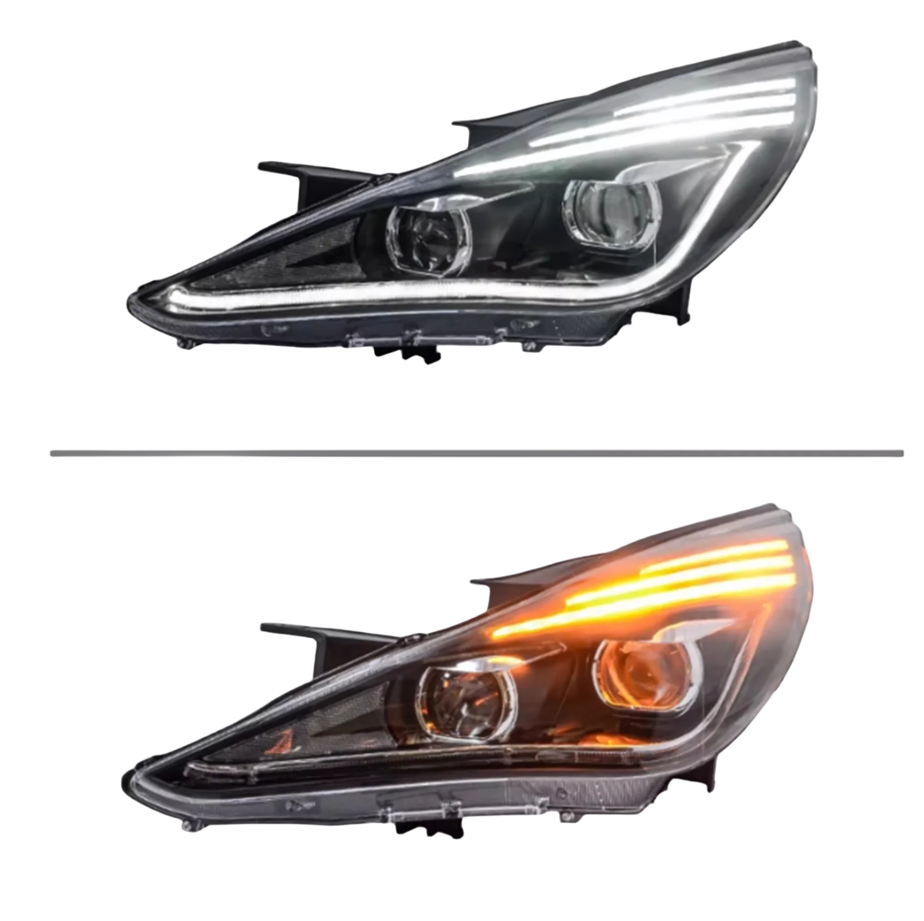 

Car Led Headlight for Hyundai SONATA 8 11-15 Daytime Running DRL Angel Eyes headlamp Low High Beam