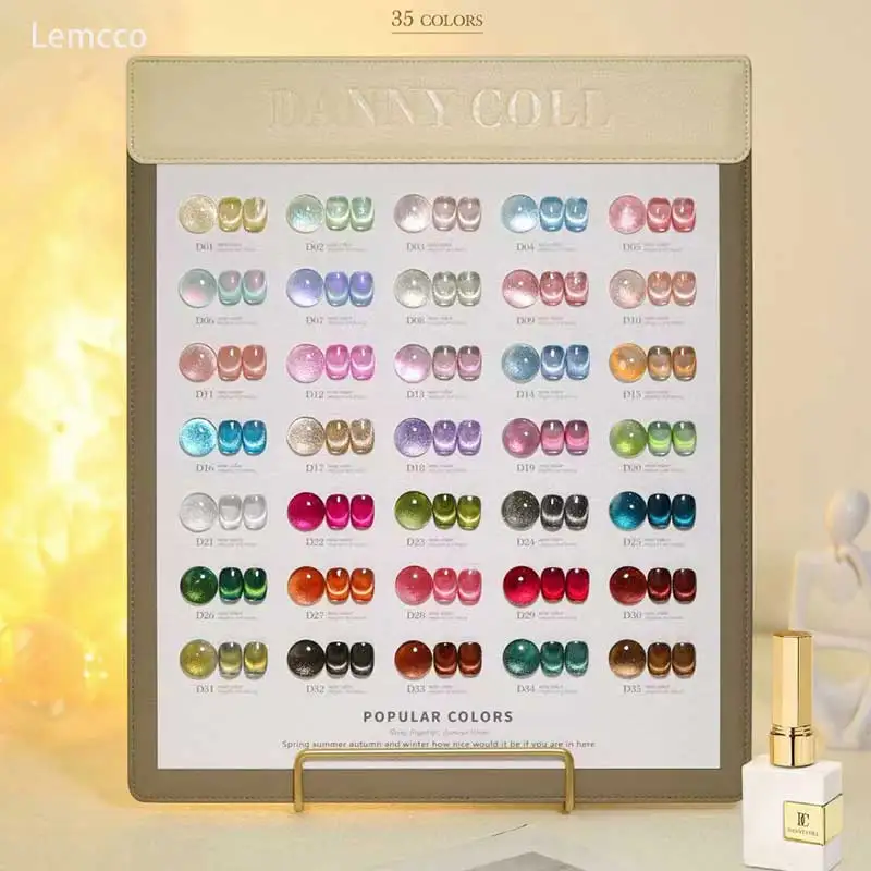 DannyColl 9D Cat Eye Gel Polish Set Met Kleurenkaart Magnetische Gel Nagelset Luxe Losweken UV LED Nagelvernis semi-permanent 15ml