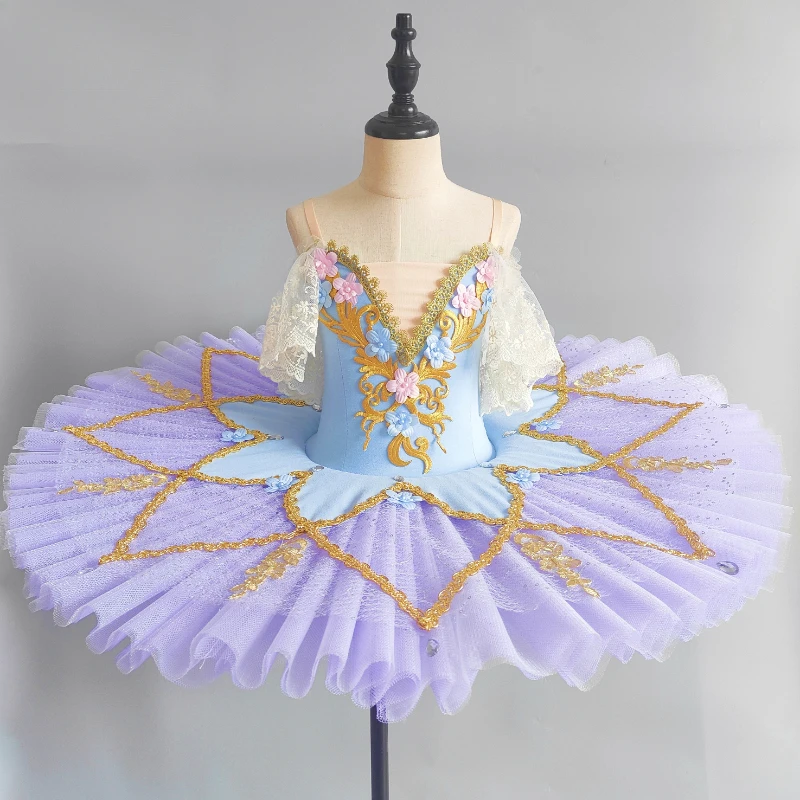 

Ruoru New Professional Ballet Tutu Girls Platter Pancake Tutu Ballerina Party Dress Adult Women Child Kids Ballet Dance Costume