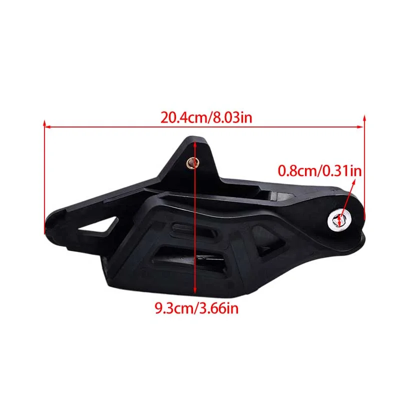 Off-road motorcycle flat fork chain guide black chain support protection block