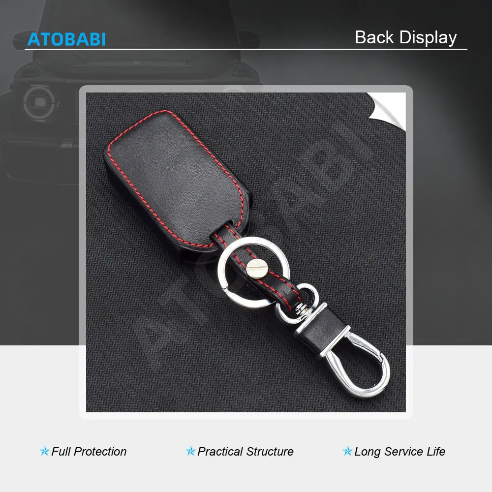 Leather Car Key Case Remote Fobs Protector Cover For Honda Civic Accord CR-V Jazz City Fit Jade Odyssey Pilot Insight Crosstour