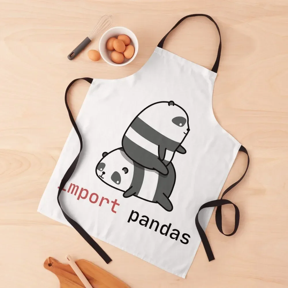 import pandas Apron Costume Waiter For Women painting Apron