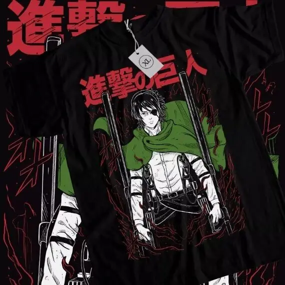 

Hange Zoe T-shirt Attack on Titan AOT,Anime,Manga Levi Eren Season 4