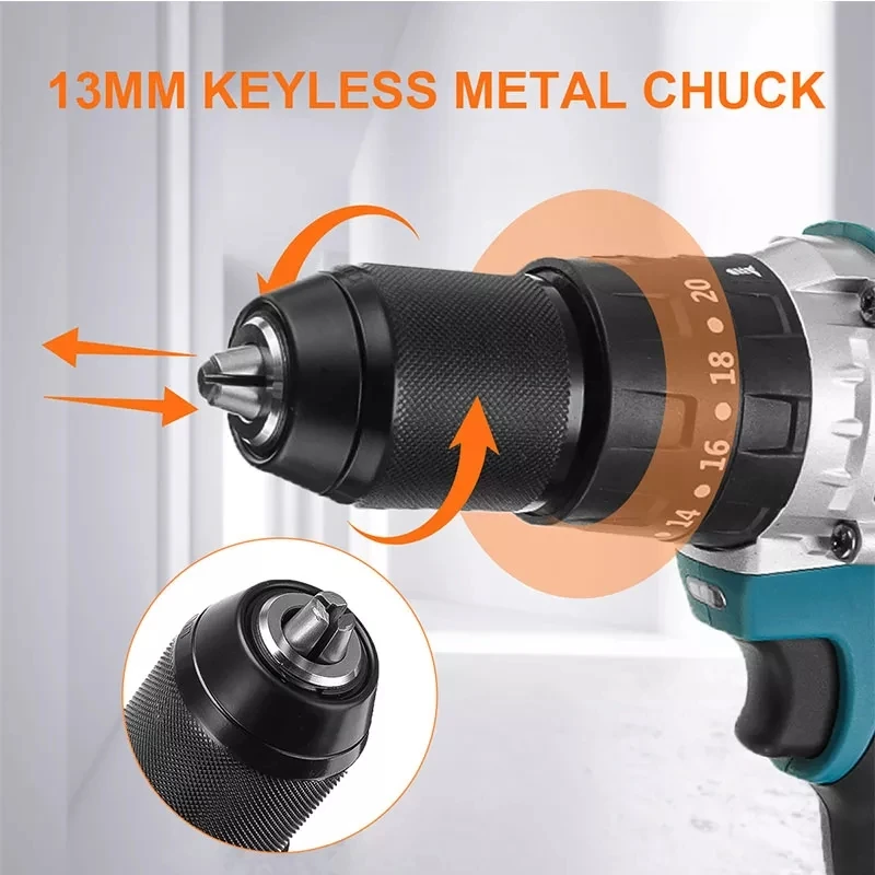Imagem -05 - Kamolee-brushless Electric Impact Drill Ice Breaking Chave de Fenda sem Fio 13 mm