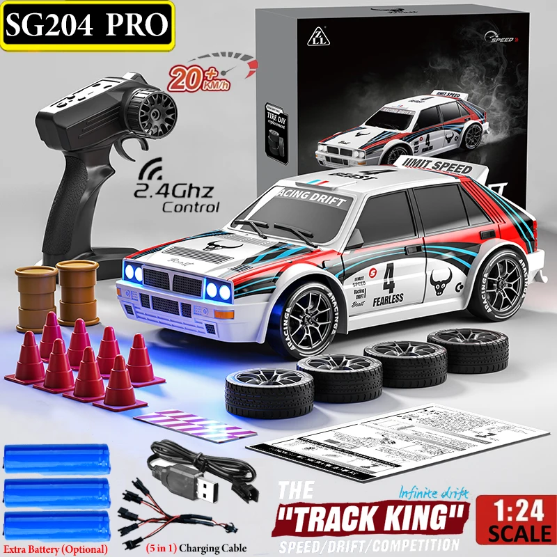 

ZLL SG204 PRO RC Car 1:24 2.4G 4WD 20KM/H High Speed Drift Racing Remote Control Desert Truck Off Road Electric Car Toy For Kids