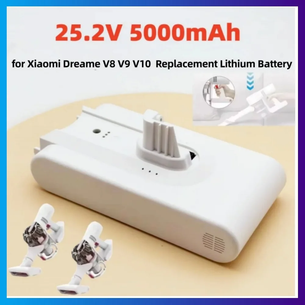 Batteria per Aspirapolvere Dreame V9 / Dreame V10 / XR 5000mAh 25,2V