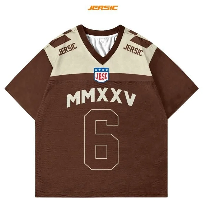 

Hot selling letter stripes 6 printed rugby jersey daily adult youth same style trend wear sports parent-child short sleeve