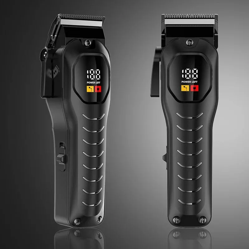 Professional Hair Clipper High Speed Electric Trimmer Salon LED Display Type-c Hair Cutting Machine for Man Barber