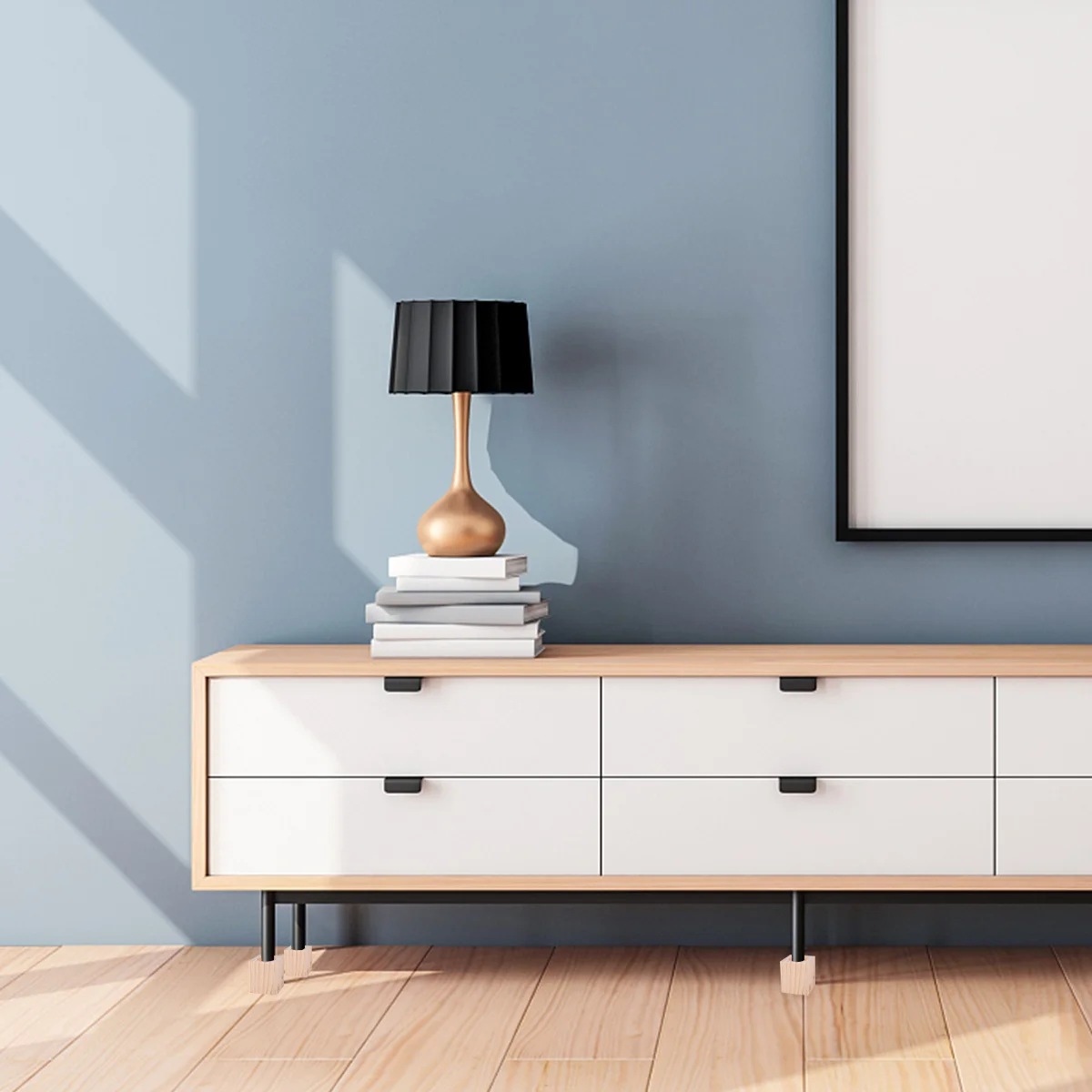 

Подставки для ножек стола из массива дерева, мебельные подъемники из соснового дерева для стола, стула, регулировки высоты, нескользящие опорные накладки для кровати и стола