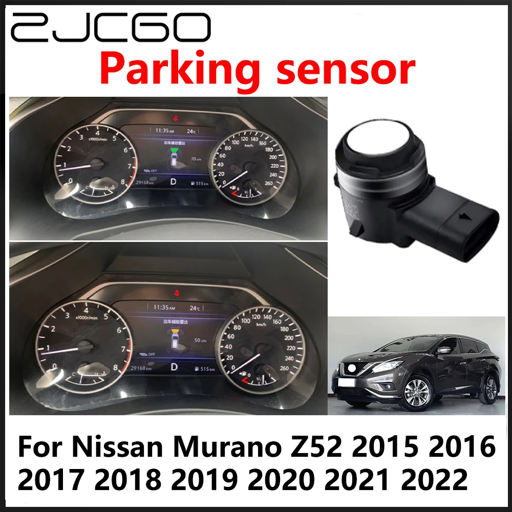 ZJCGO OEM Front Rear Reverse Parking Sensor PDC Car Reversing AID System For Nissan Murano Z52 2015 2016 2019 2020 2021 2022