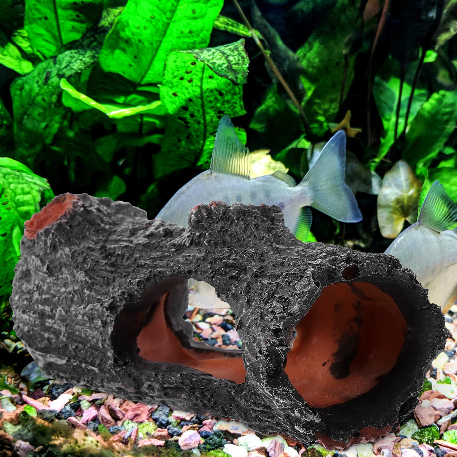 

Delicate Aquarium Stump Artificial Tree Trunk for Fish Tank Reptile Hideout Wear-Resistant Underwater Landscape Decoration
